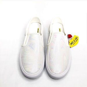 NIB. New. Vans. Asher Deluxe. Iridescent Gray. 9.5